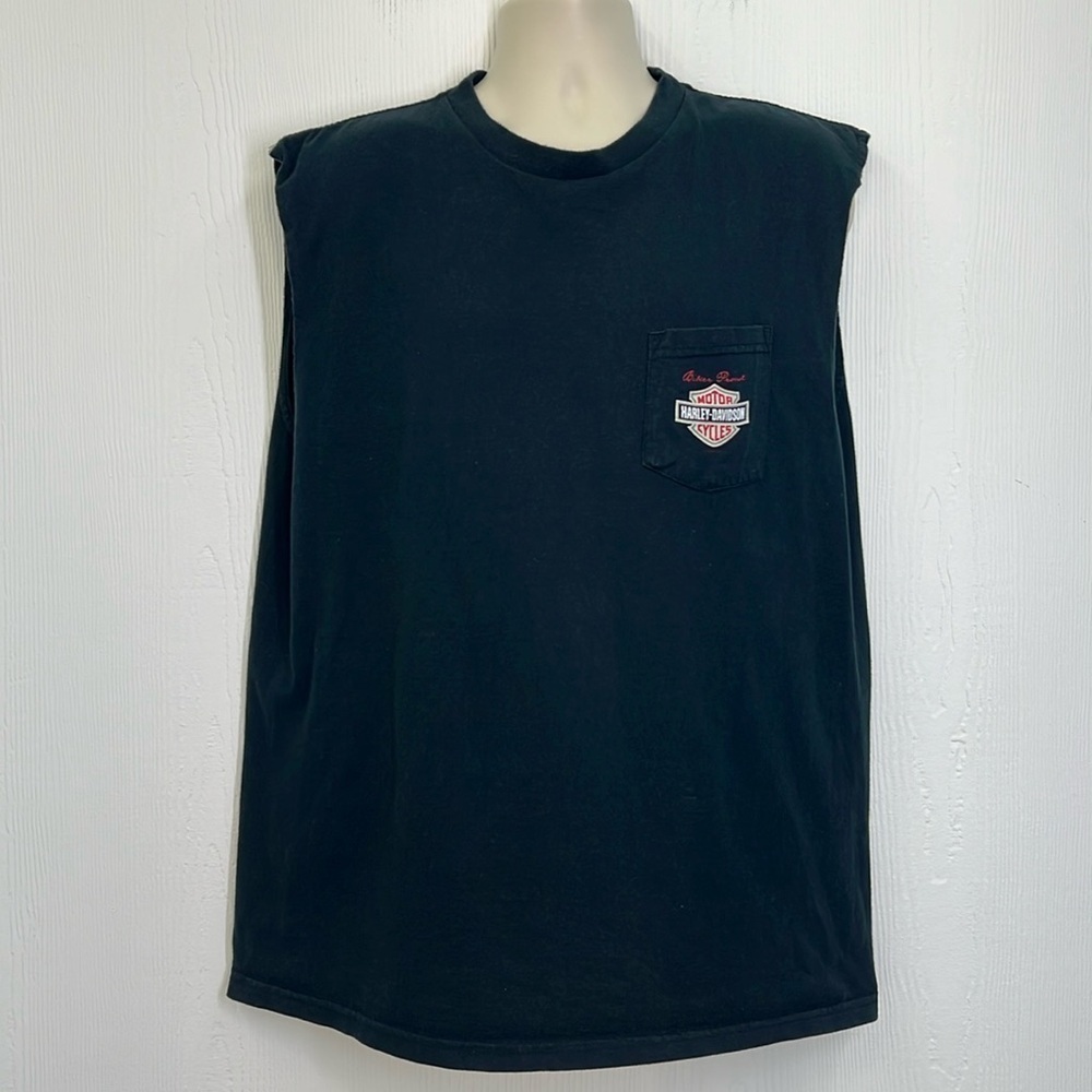 Harley Davidson - 2005 Bald Eagle Pacific Harley Honolulu Hawaii Tank Top SZ XL